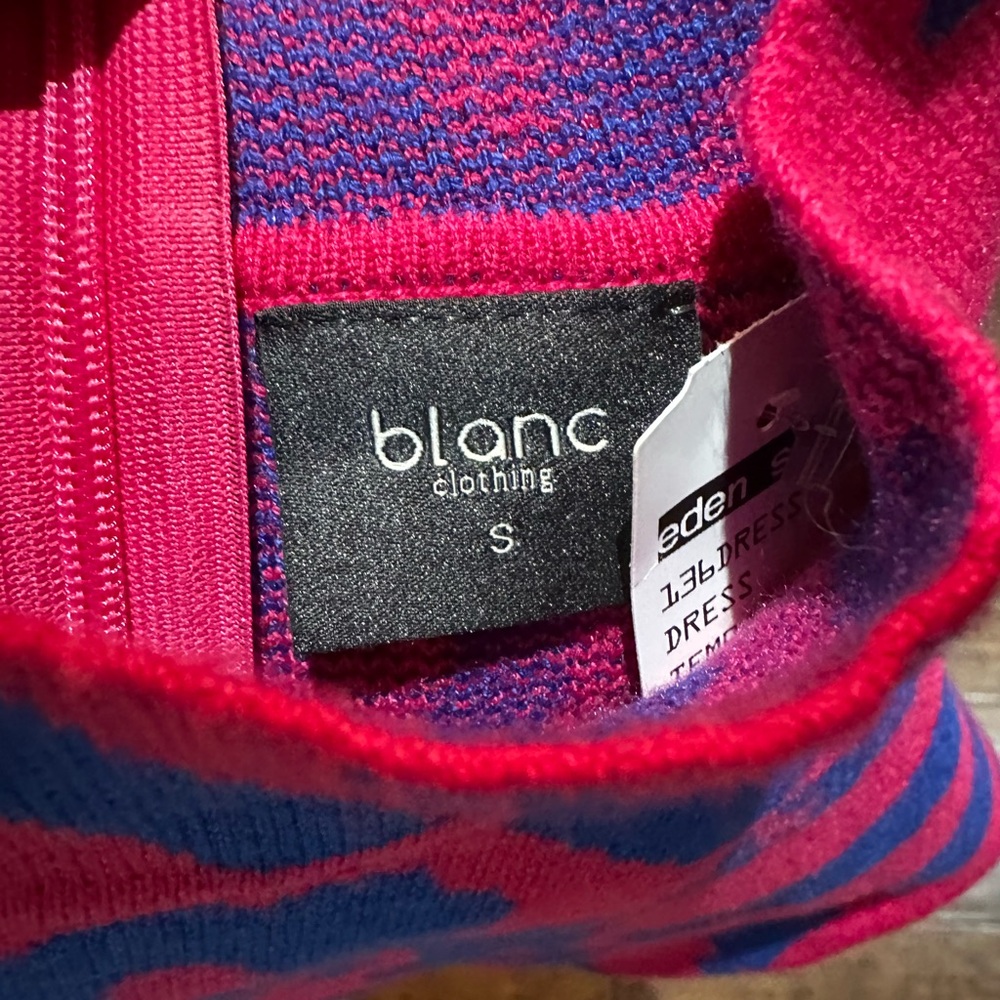 Vibrant Pink and Blue Patterned Short Romper‎ Size S - Picture 4 of 4
